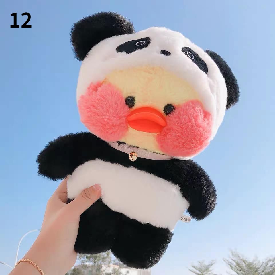 Kawaii LaLafanfan Cafe Yellow Duck Plush Toy - Perfect Birthday Gift for Girls