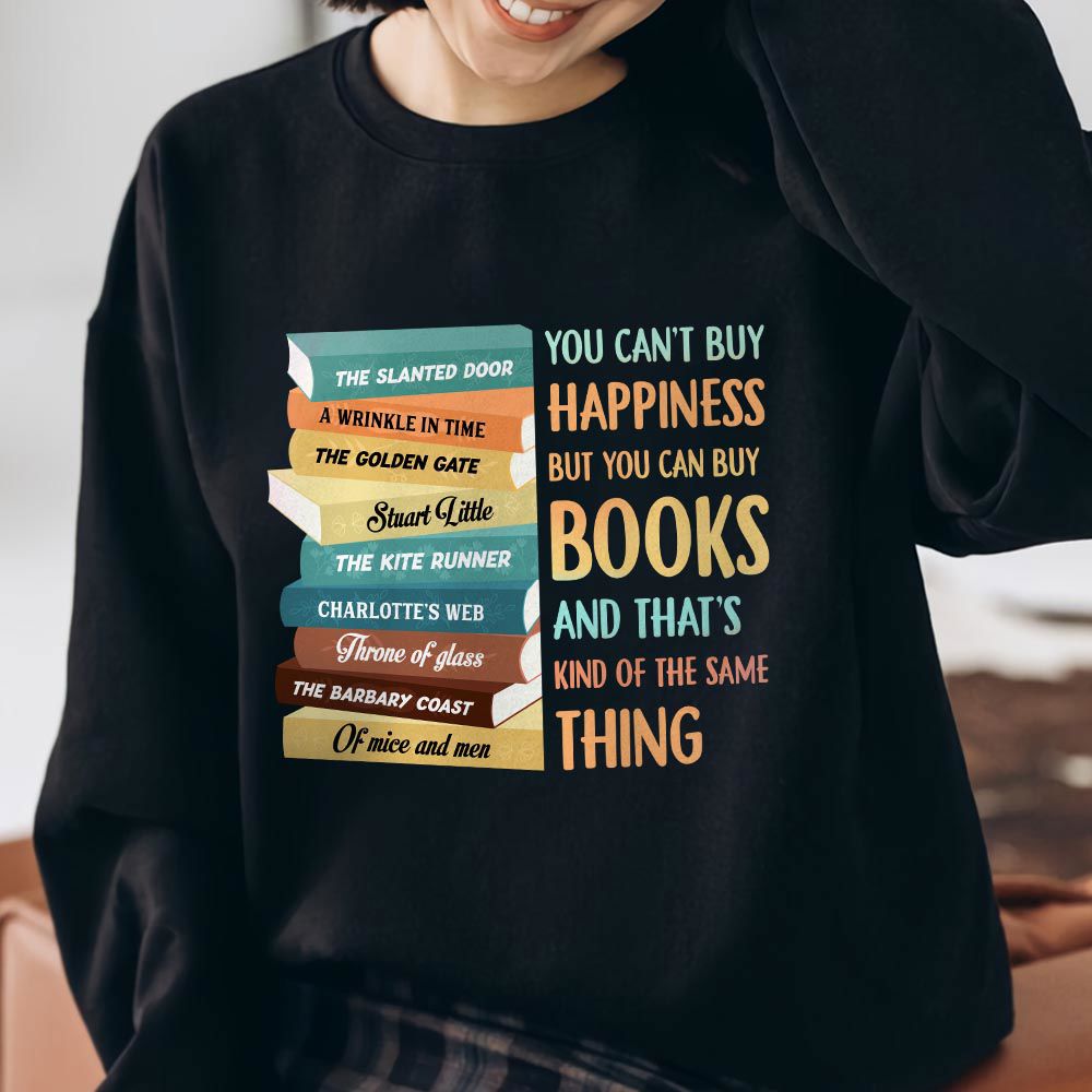Custom Bookshelf Tee - Book Lovers Gift LSBH34