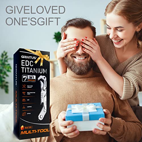 7-in-1 Multitool Camping Accessories with Wrench, Knife, Screwdriver, and More