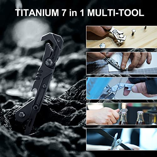 7-in-1 Multitool Camping Accessories with Wrench, Knife, Screwdriver, and More
