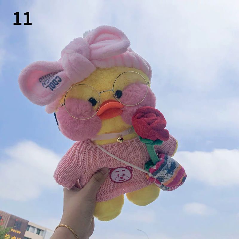 Kawaii LaLafanfan Cafe Yellow Duck Plush Toy - Perfect Birthday Gift for Girls