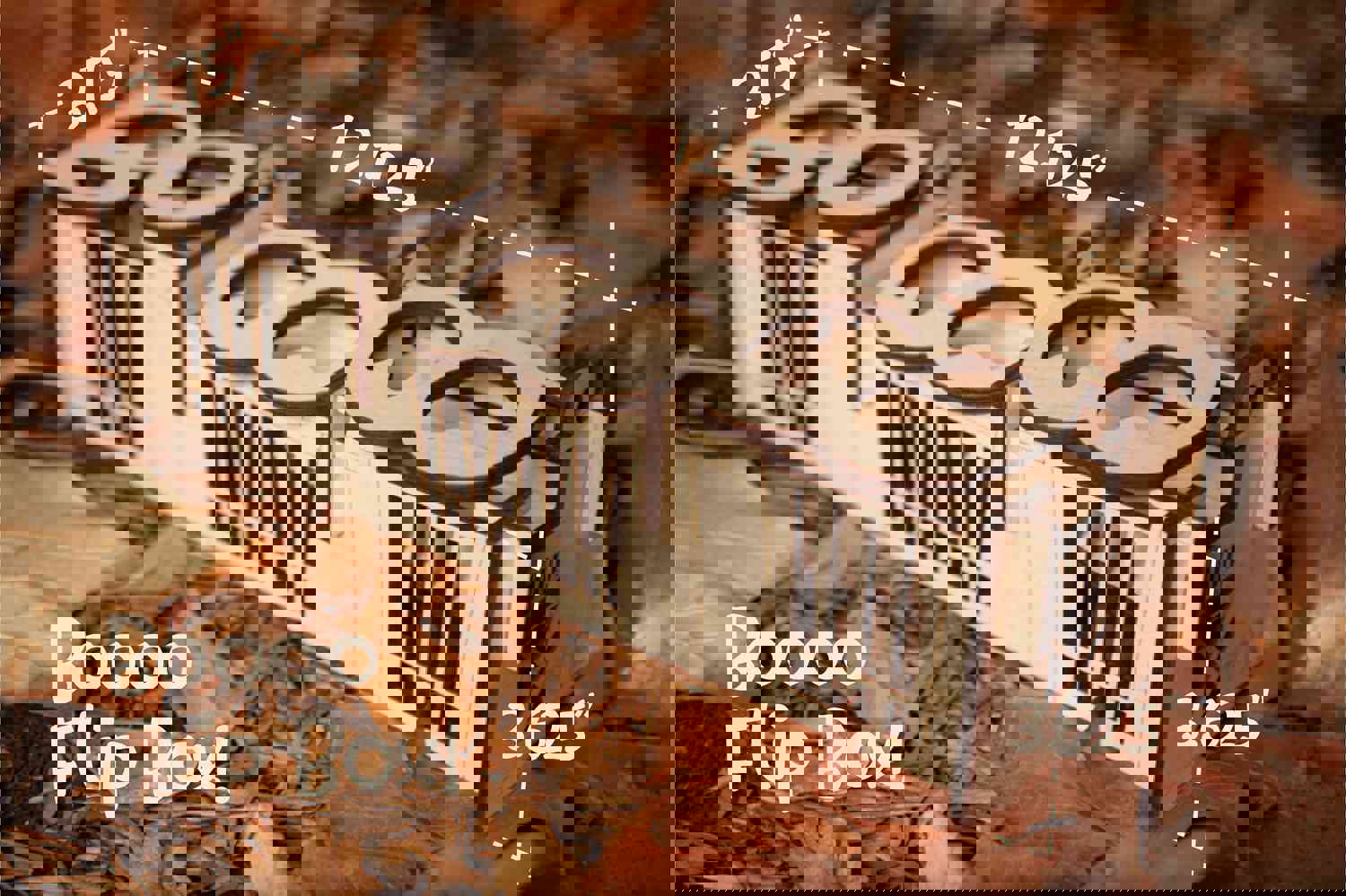 Halloween Trick or Treat Series Boooo Flip Box - Bunny Enrichment Puzzle Toy