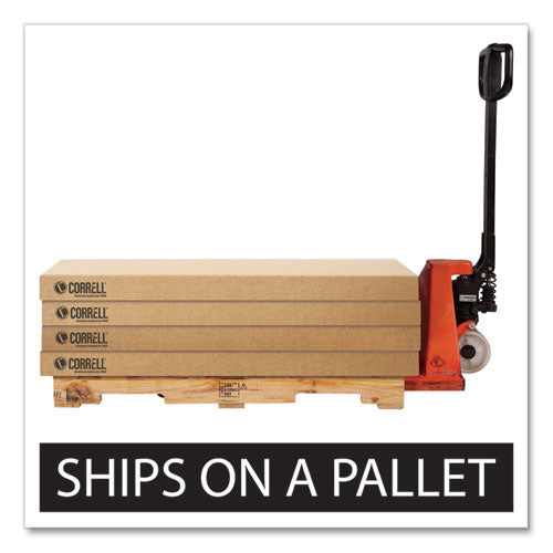 Correll Adjustable Folding Tables - Heavy-Duty, Green Top, Black Base (72x30x22 to 32 Inches)