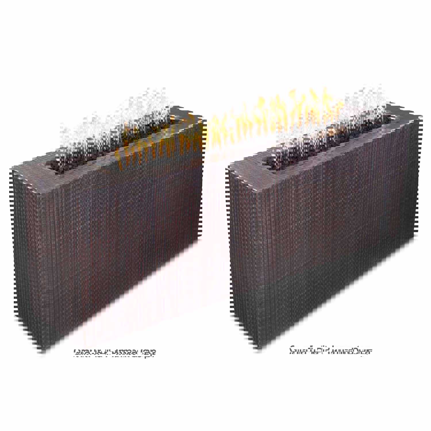 The Outdoor Plus 72 Rectangular Carmen Fire Pit - GRFC & Metal Collection