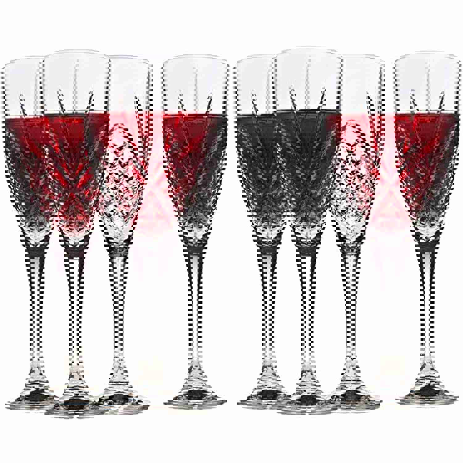 Italian Crystal Wine Glasses, Set of 4 - 9 Ounce Premium Wine Goblets for Any Occasion