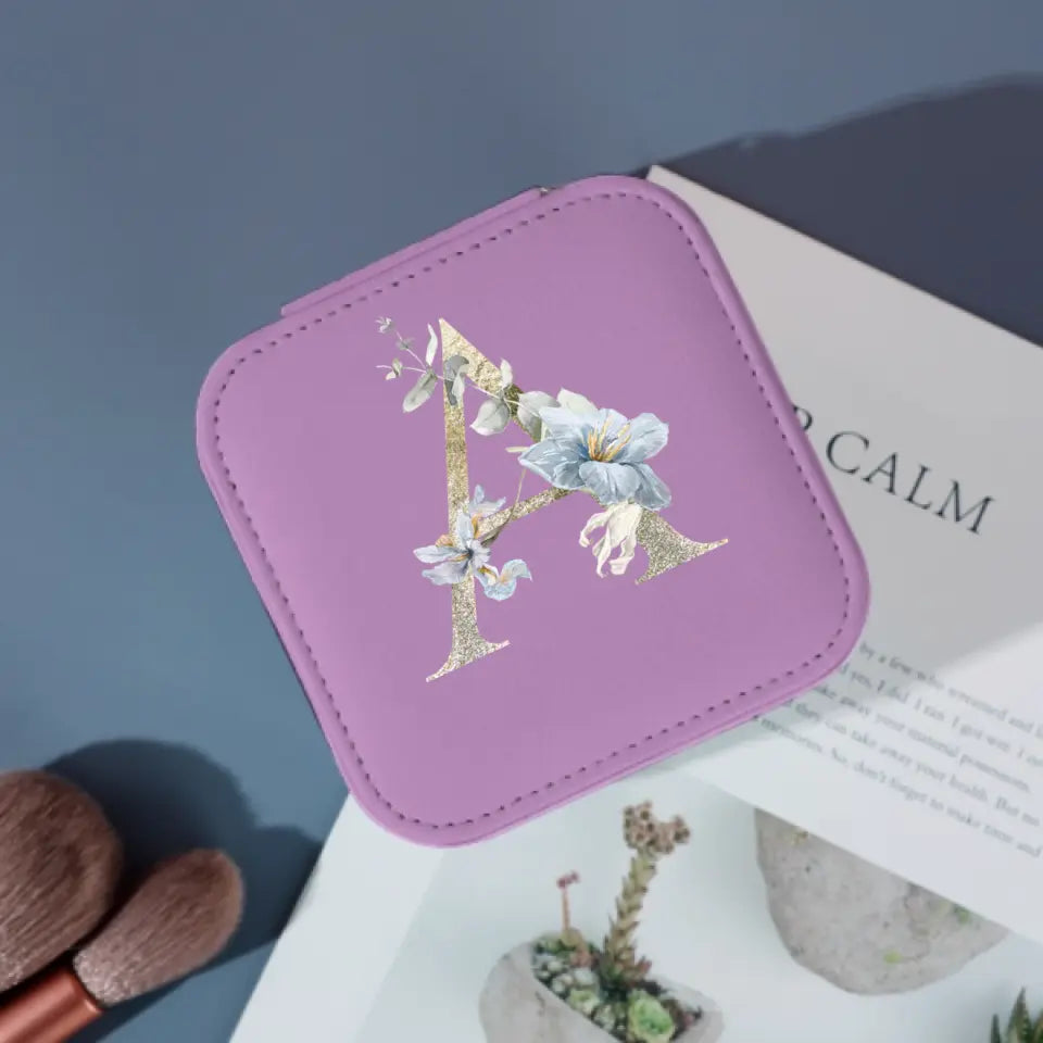 Custom Initials Jewelry Box Jewelry Organizer For Mom Mothers Day Gift For Bridesmaid