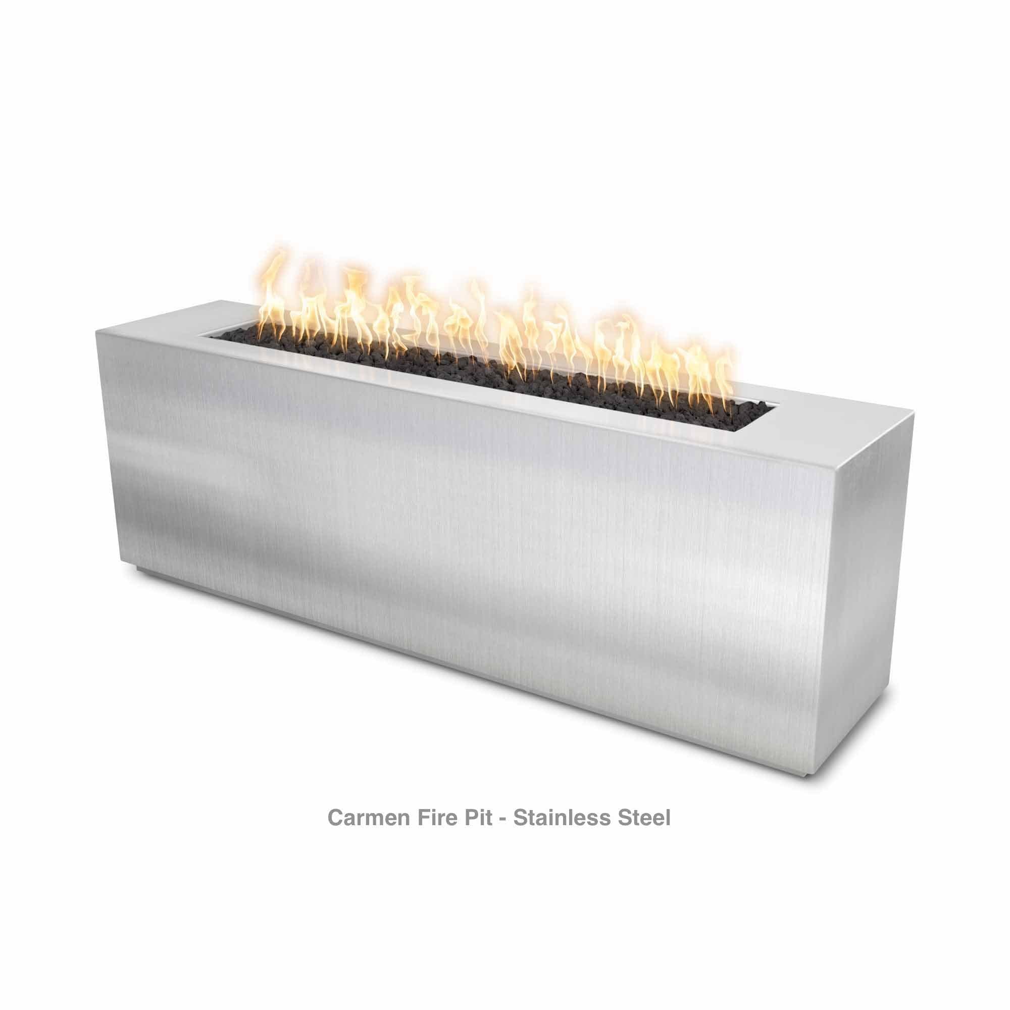 The Outdoor Plus 72 Rectangular Carmen Fire Pit - GRFC & Metal Collection