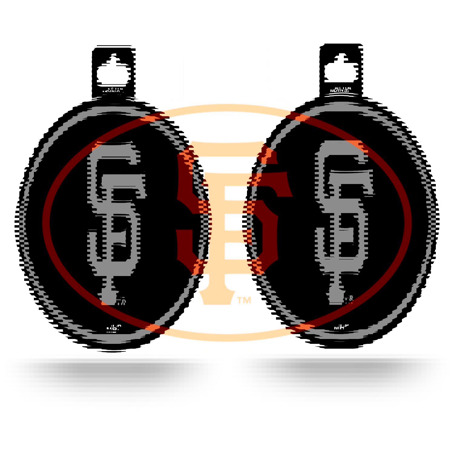 San Francisco Giants Oval Decal Full Color Sticker - 3.75 x 5.75 Inches