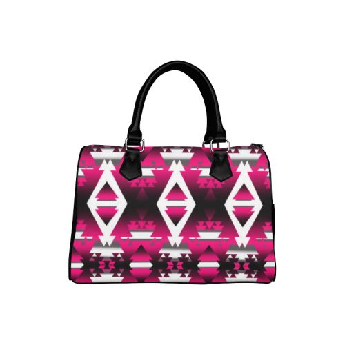 Dark Sunset Winter Camp Boston Handbag for Fashion Ladies