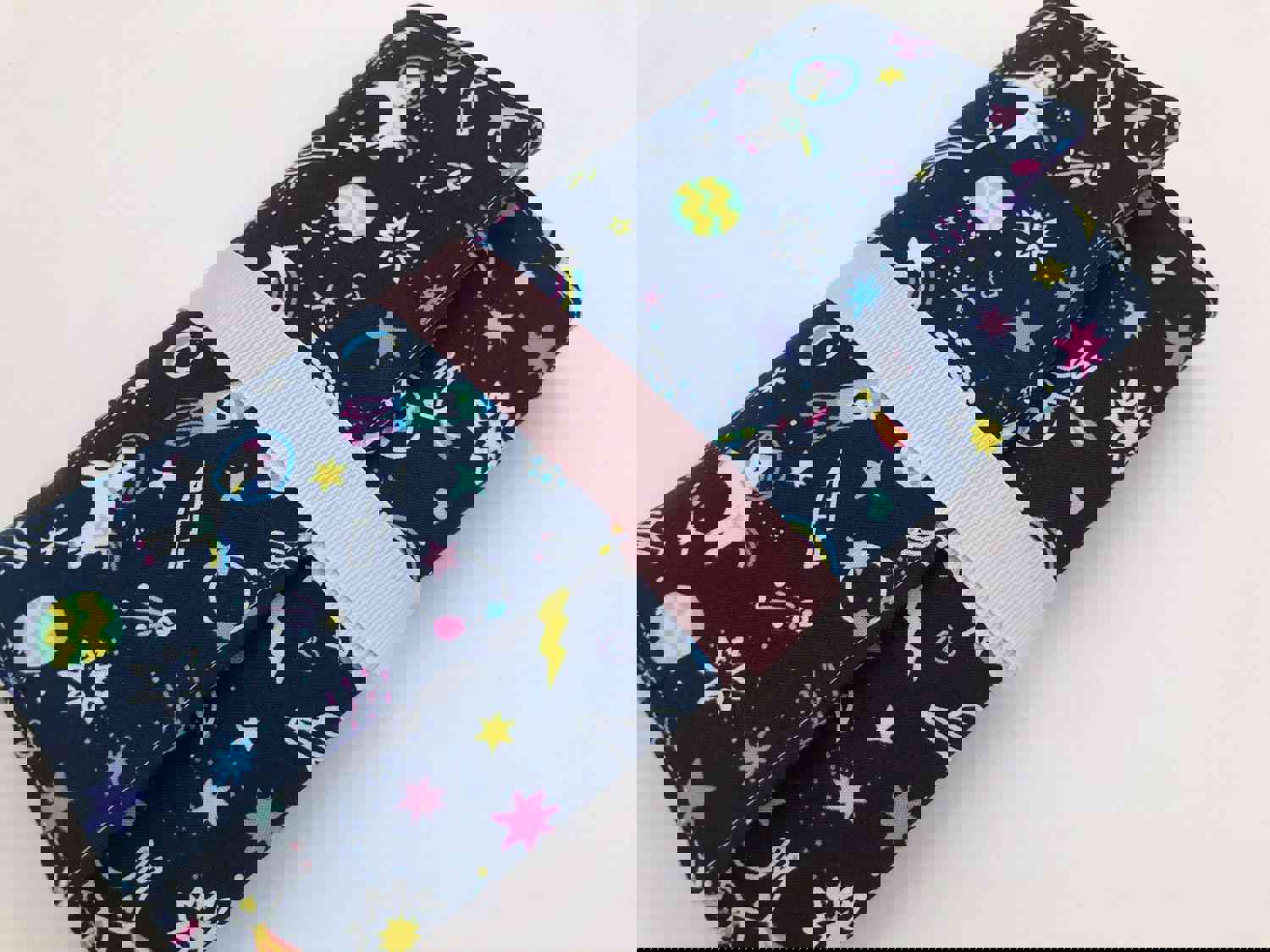 Creative Crayon Wallet - Unicorns & Outer Space Chalk Board Roll Up for Toddlers