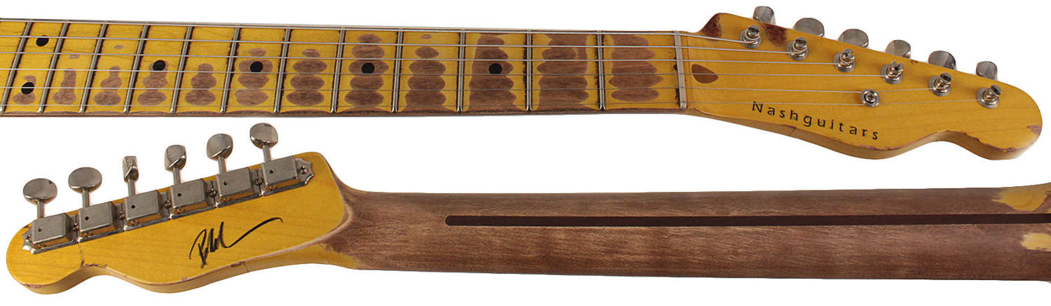 Nash E-1HB Guitar, 2-Tone Burst, Extra Heavy Aging