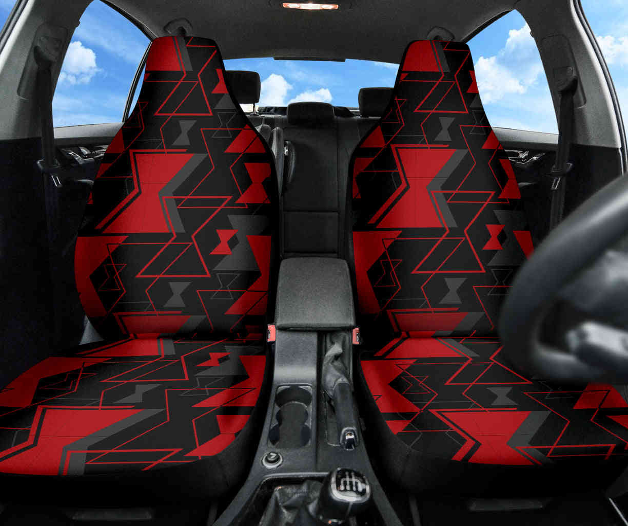 Black Widow Natasha Car Seat Covers - Premium Custom Fit for Cars & SUVs