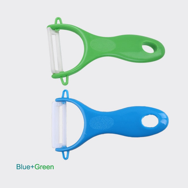 Antioxidant Ceramics Potato Peeler - Multi-Color Handle Kitchen Gadget