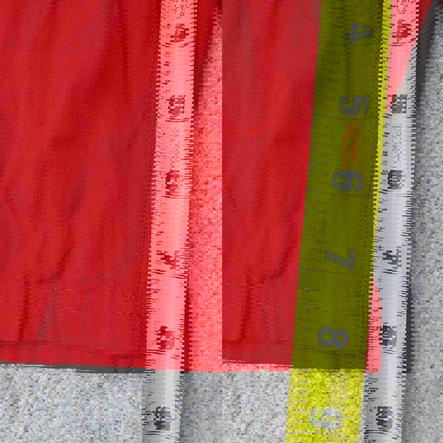 Nike Men's Medium Red Dri-Fit Activewear Shorts with Sports Logo