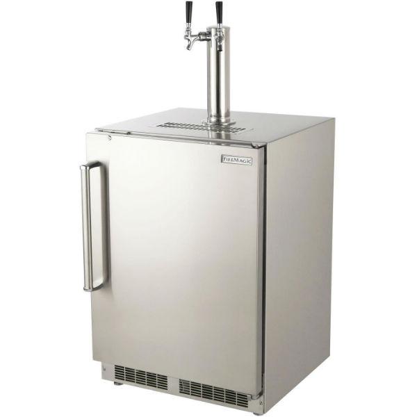 Fire Magic 24 Stainless Steel Outdoor Rated Kegerator with Metal Shelves 3594