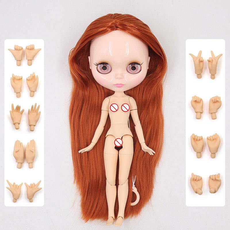 Face Doll With Hands Toys - Soft Fluffy Smiling Doll for Kids