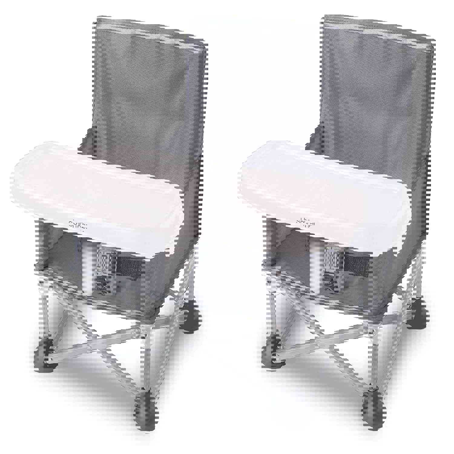 Summer Pop ‘N Sit Portable Booster Baby Chair - Gray, Indoor/Outdoor Use