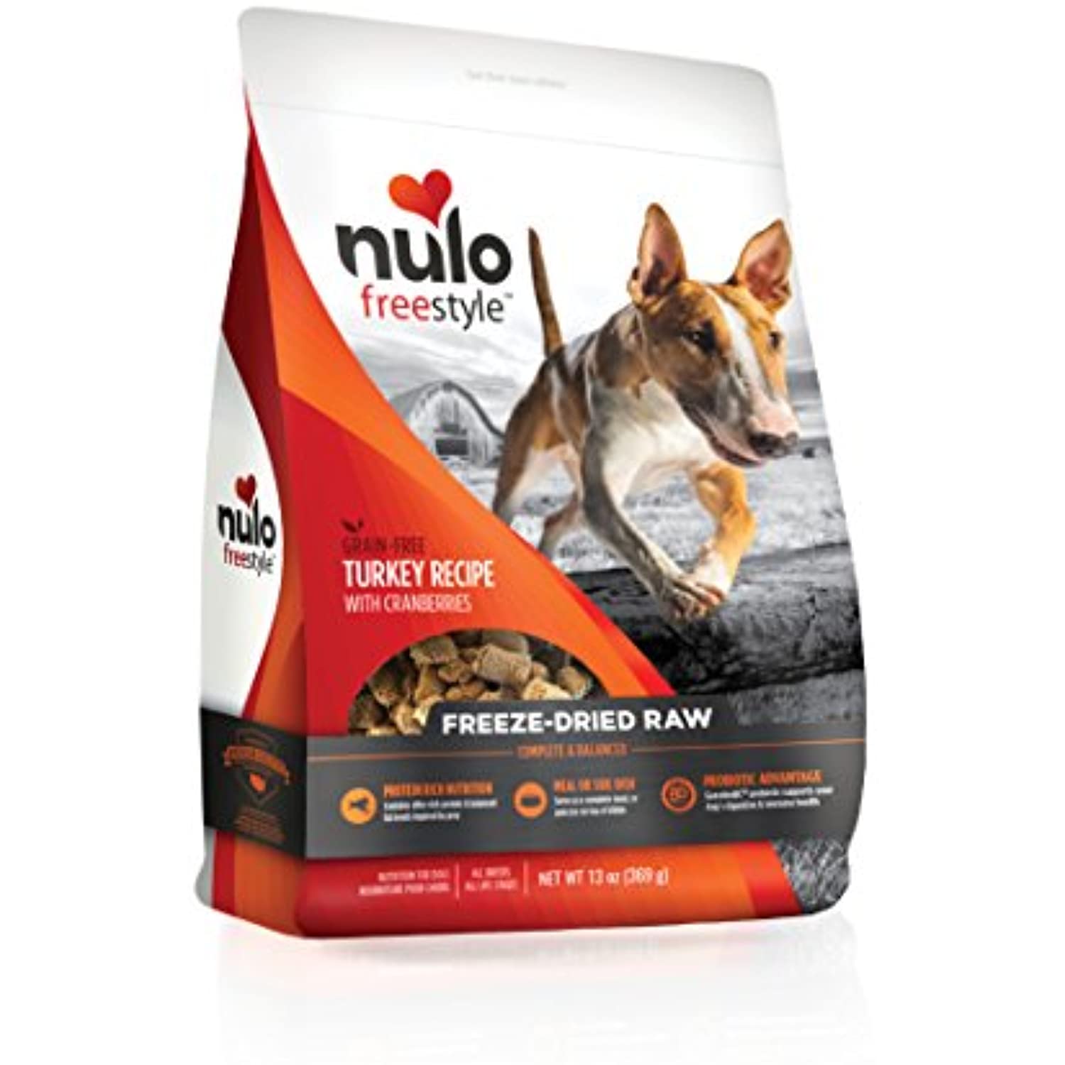 Nulo Freeze Dried Raw Dog Food - Turkey Recipe (13 Oz Bag)