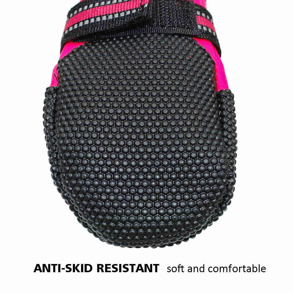 4pcs Waterproof Winter Pet Dog Shoes Anti-slip Snow Boots Paw Protector