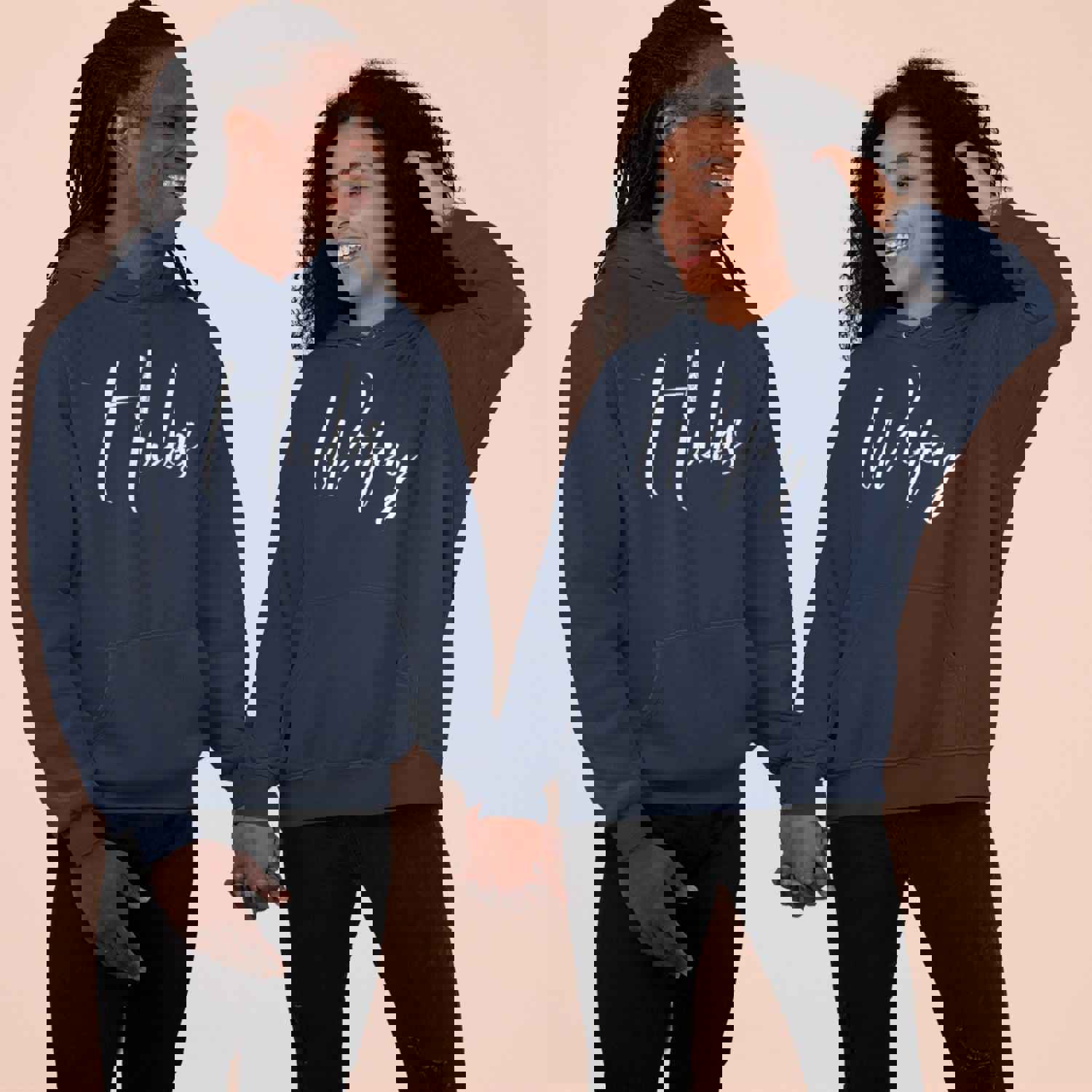 Matching Couple Set: Hubs & Wifey Valentine's Day and Anniversary Gifts