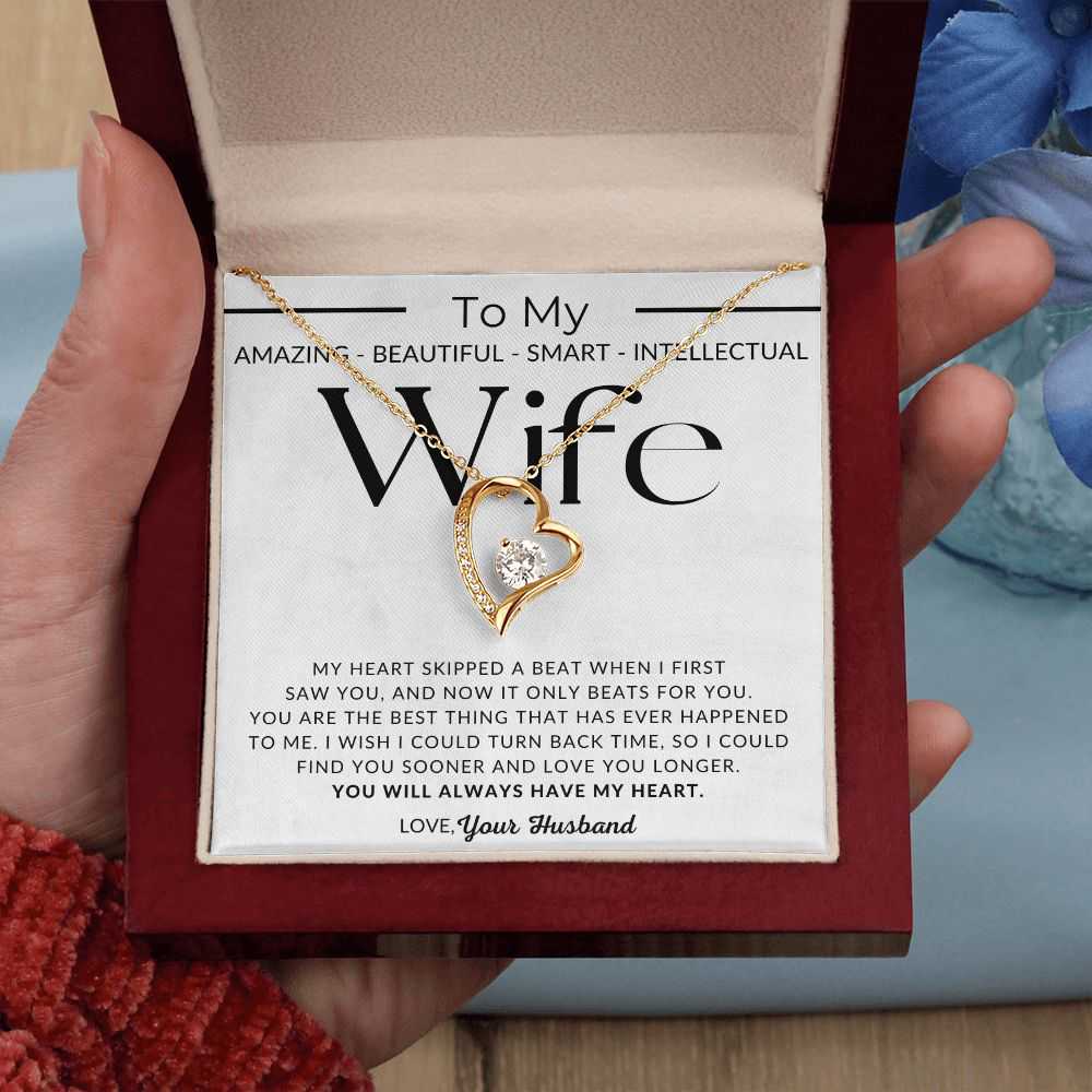 You Have My Heart - Elegant Open-Heart Pendant Necklace for Her