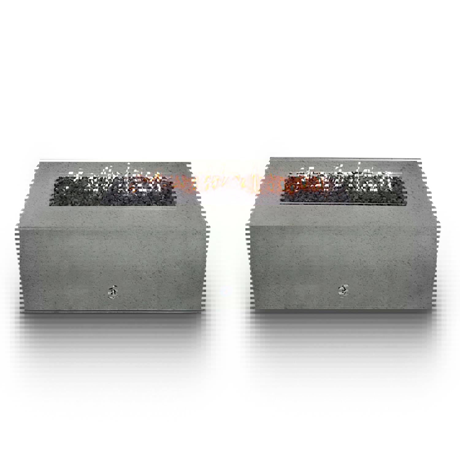 Starfire Designs Concrete Rustic 72 x 38 Rectangle Gravity Gas Fire Pit