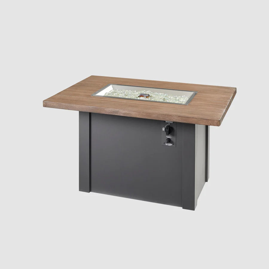 Outdoor Greatroom Co Havenwood 44-Inch Rectangular Gas Fire Pit Table