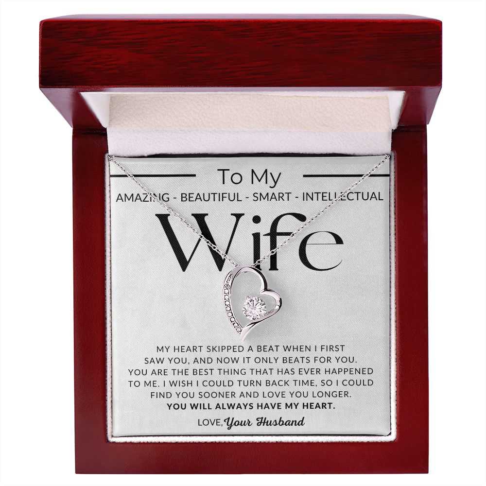 You Have My Heart - Elegant Open-Heart Pendant Necklace for Her