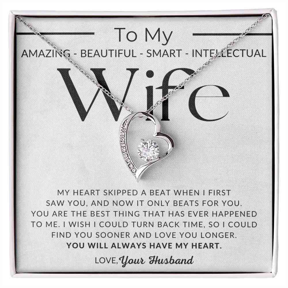 You Have My Heart - Elegant Open-Heart Pendant Necklace for Her