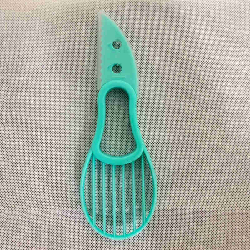 3 In 1 Avocado Slicer Shea Corer Butter Fruit Peeler Cutter Pulp Separator Plastic Knife Kitchen Tool