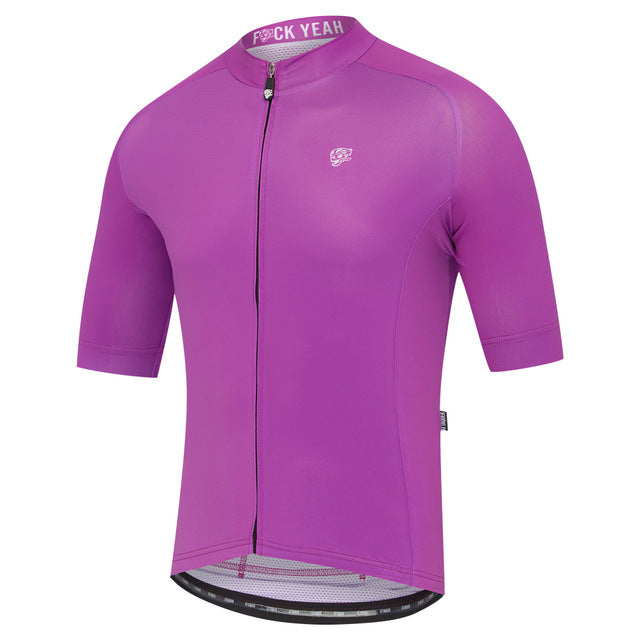 Colorful Cycling Jersey - Breathable Quick-Dry Short Sleeve Bike Shirt for Men