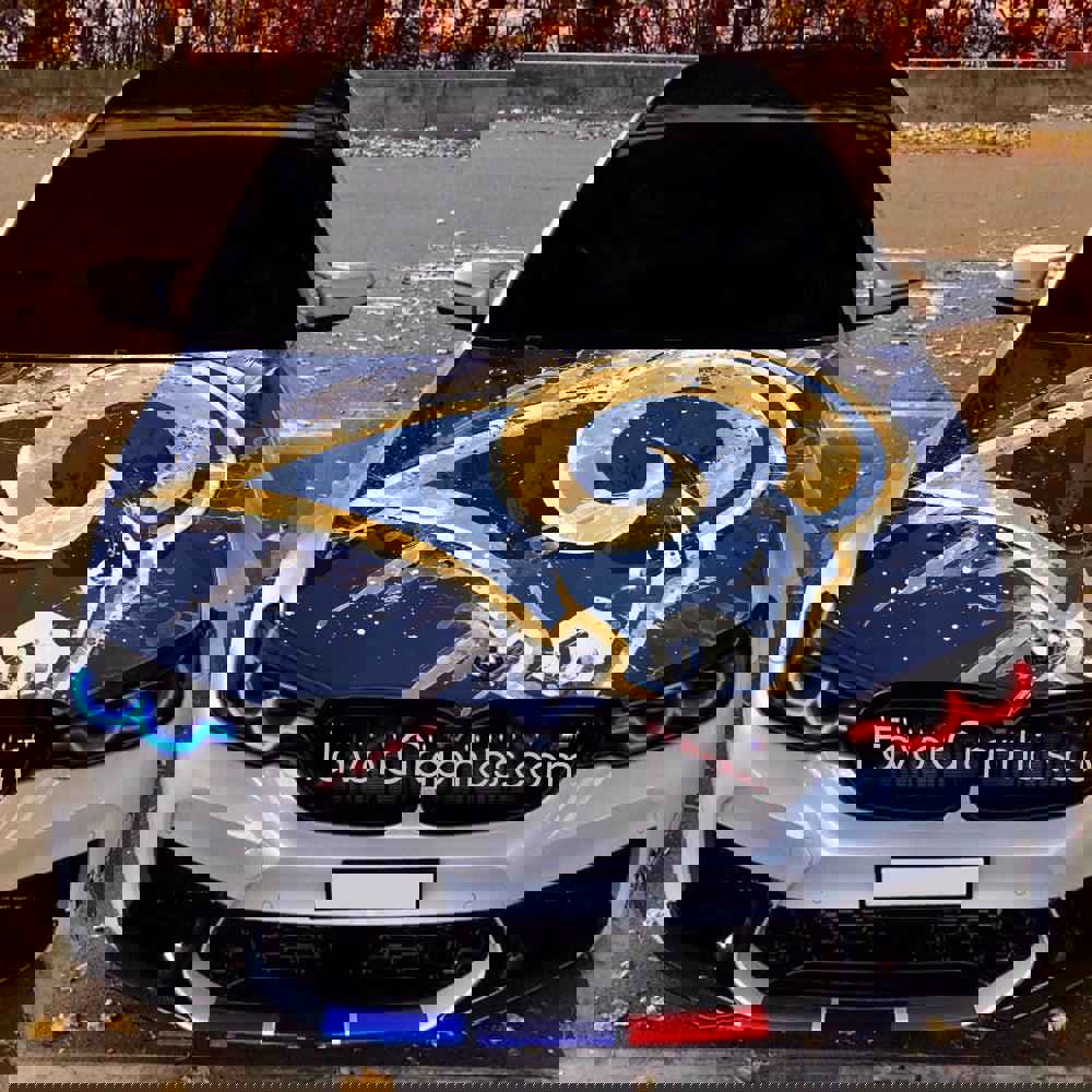 Los Angeles Rams Itasha Car Vinyl Hood Wrap Decal Sticker