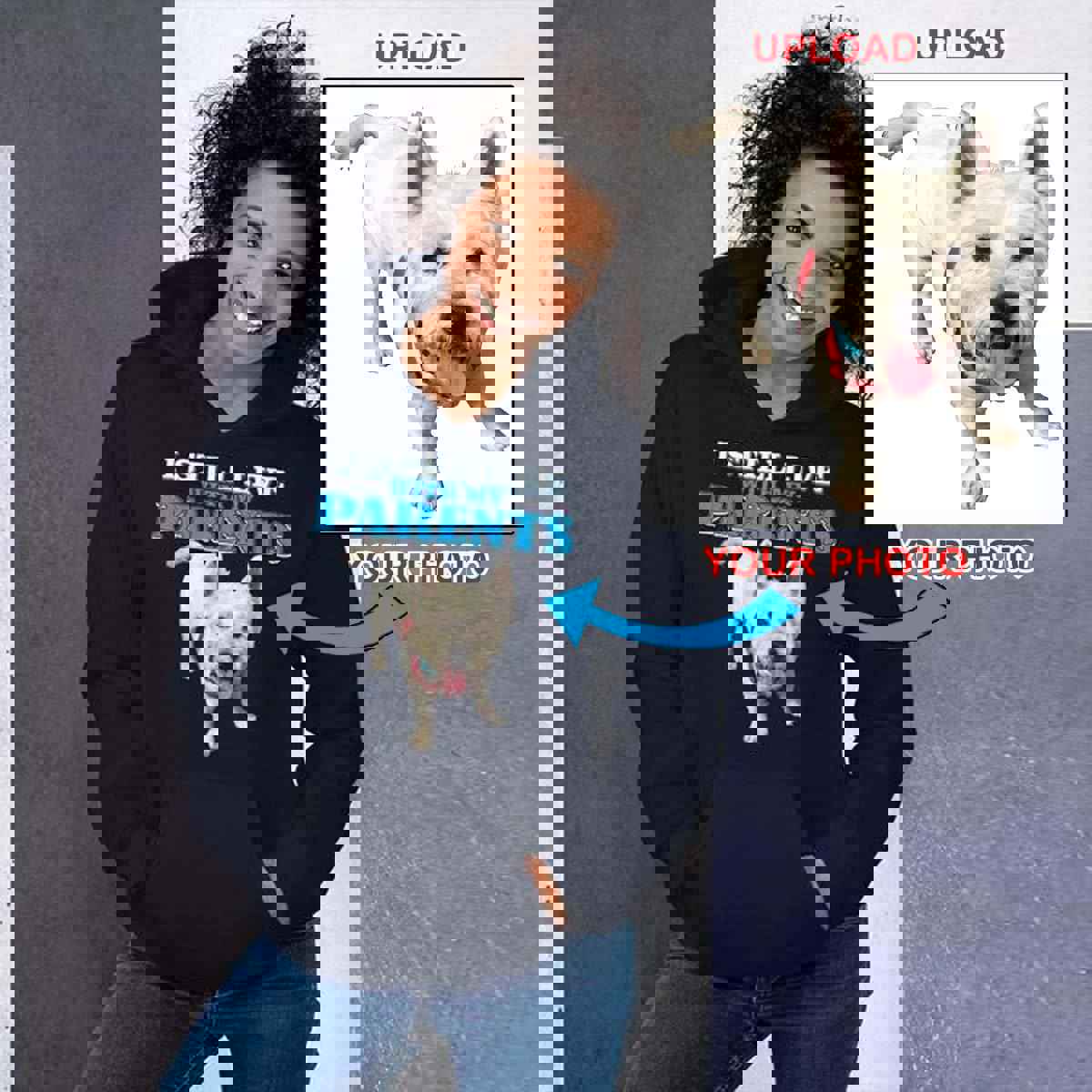 Unisex Hoodie - Custom Printed with Your Dog's Photo