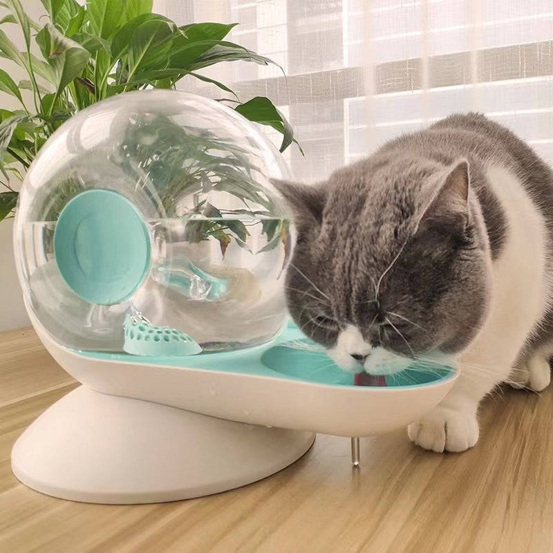 Snail Automatic Cat Dog Drinking Bowl - 2.8L Pet Water Dispenser Fountain