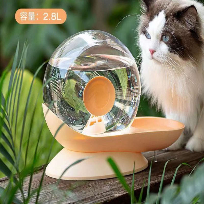 Snail Automatic Cat Dog Drinking Bowl - 2.8L Pet Water Dispenser Fountain