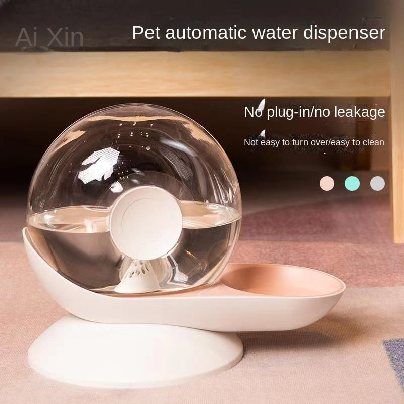 Snail Automatic Cat Dog Drinking Bowl - 2.8L Pet Water Dispenser Fountain