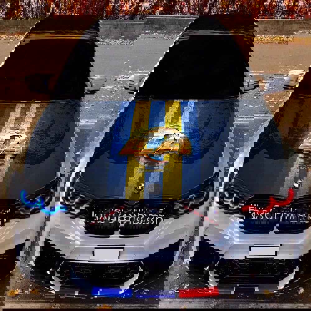 Los Angeles Rams Itasha Car Vinyl Hood Wrap Decal Sticker