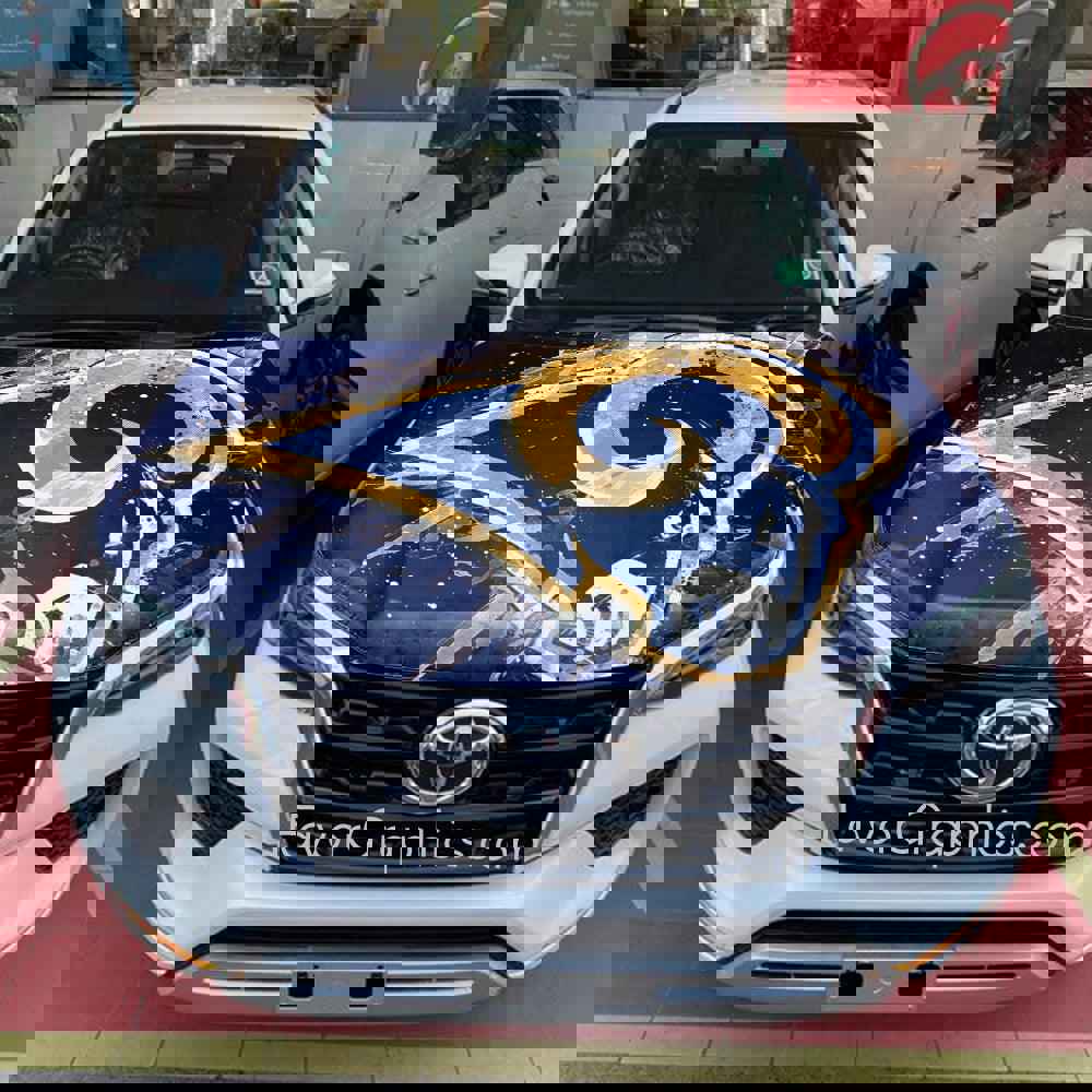 Los Angeles Rams Itasha Car Vinyl Hood Wrap Decal Sticker