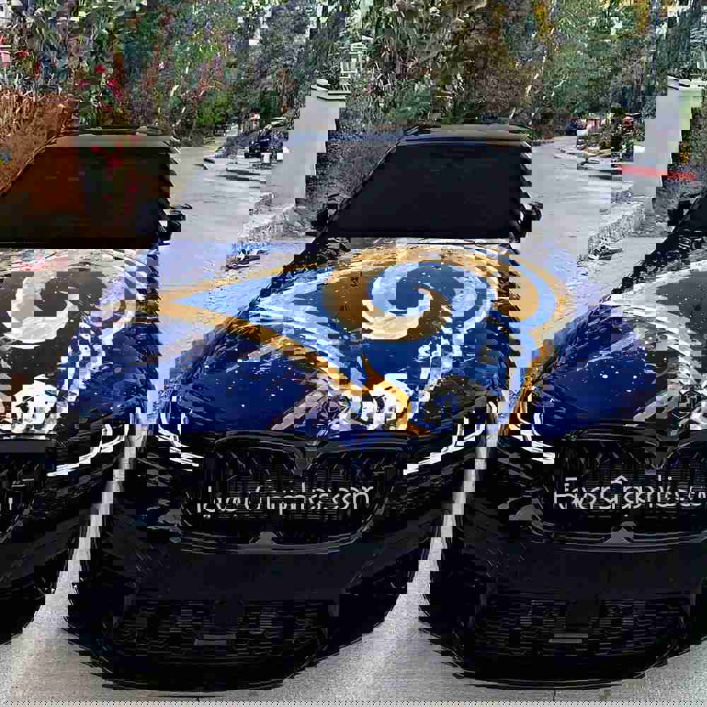 Los Angeles Rams Itasha Car Vinyl Hood Wrap Decal Sticker