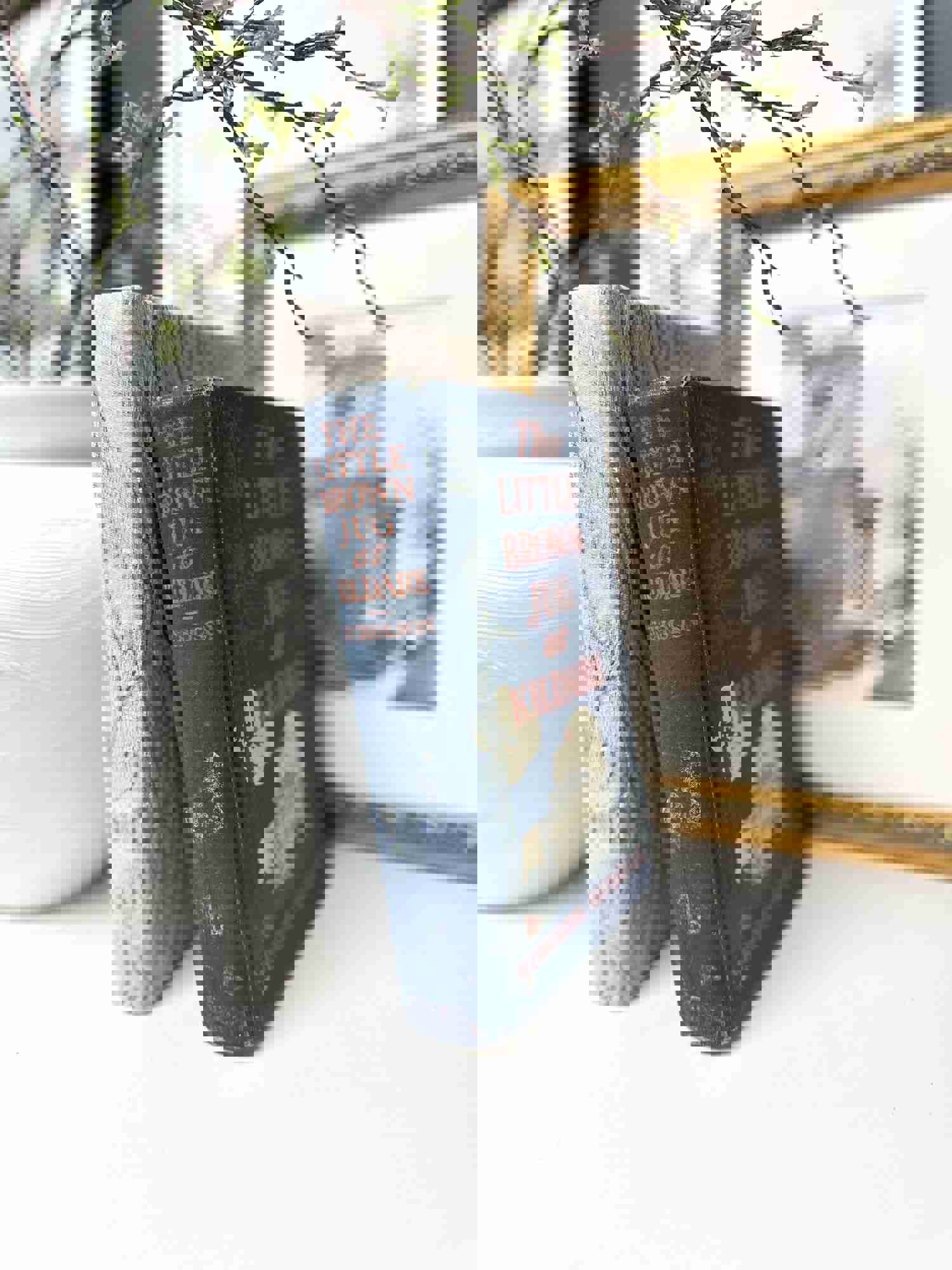 Blue and Gray Decorative Books for Shelf Decor