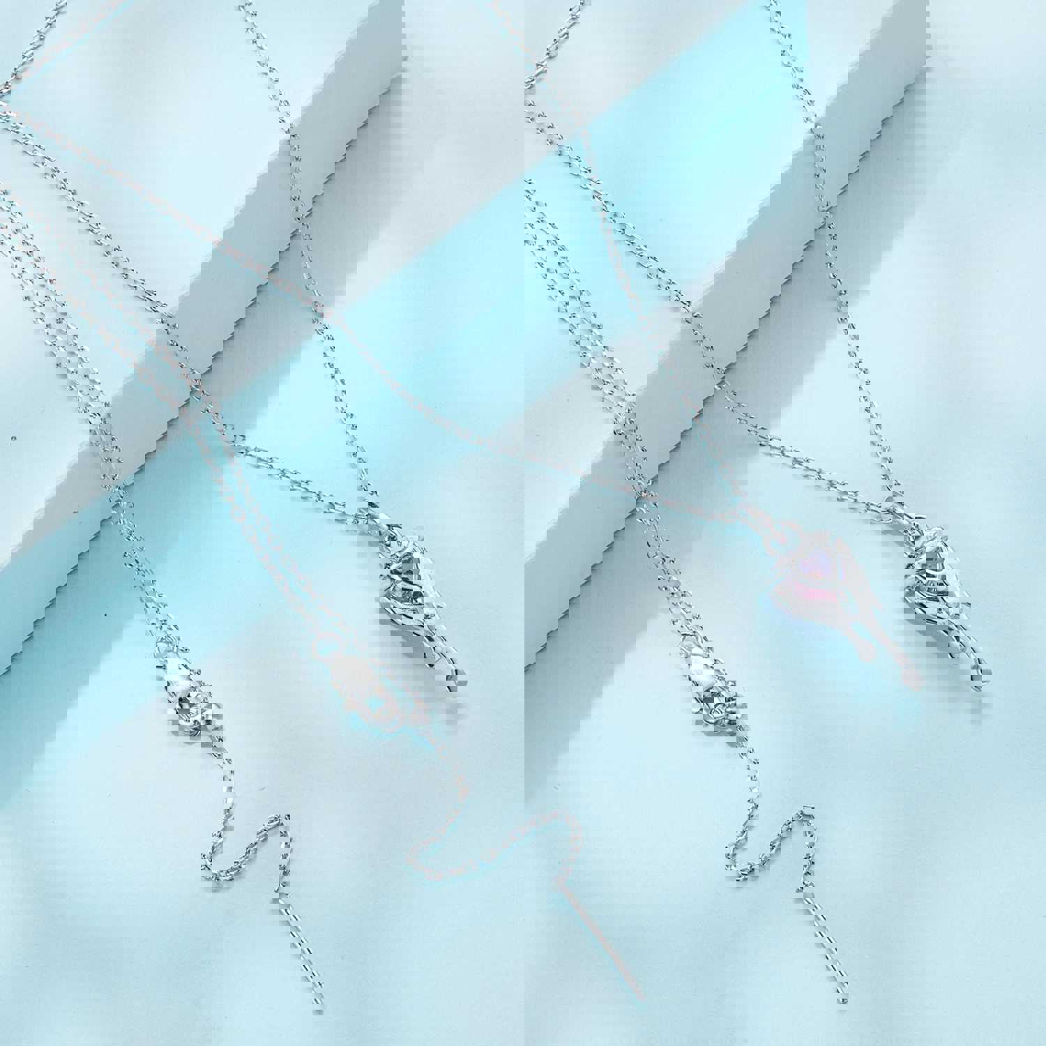 Heart Shape S925 Sterling Silver Necklace with Zirconia Diamond - Elegant Gift for Women