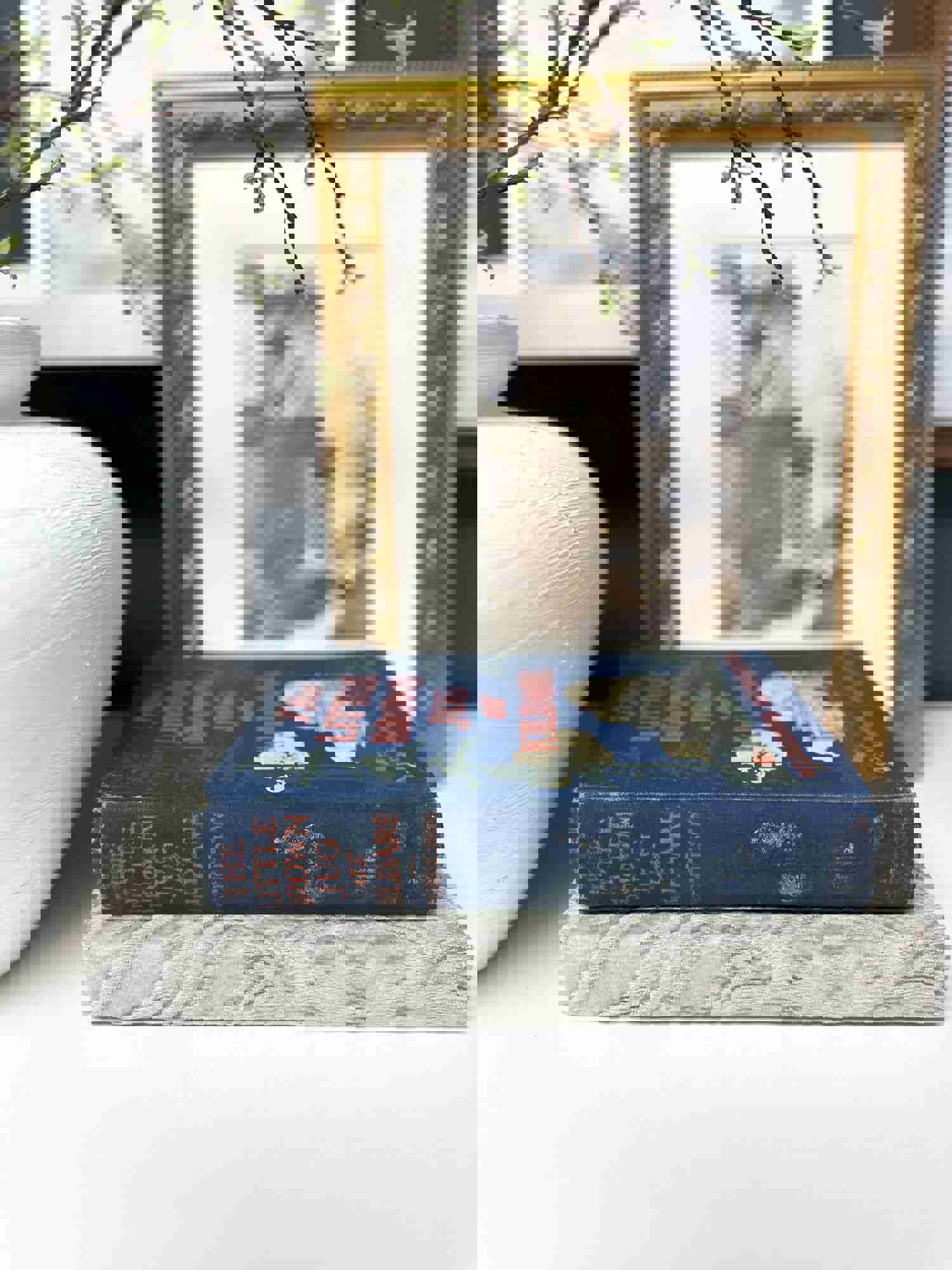 Blue and Gray Decorative Books for Shelf Decor