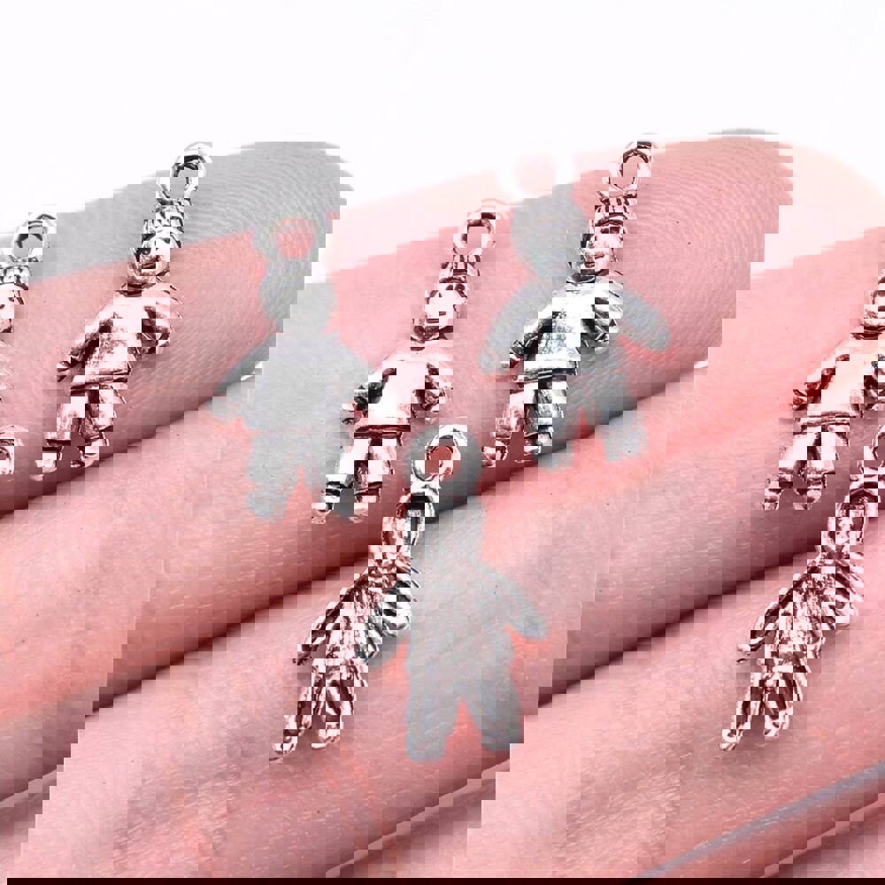WYSIWYG 40pcs Charms 16x9mm Little Boy Charms For Jewelry Making DIY Jewelry Findings Antique Silver Color Alloy Charms Pendant