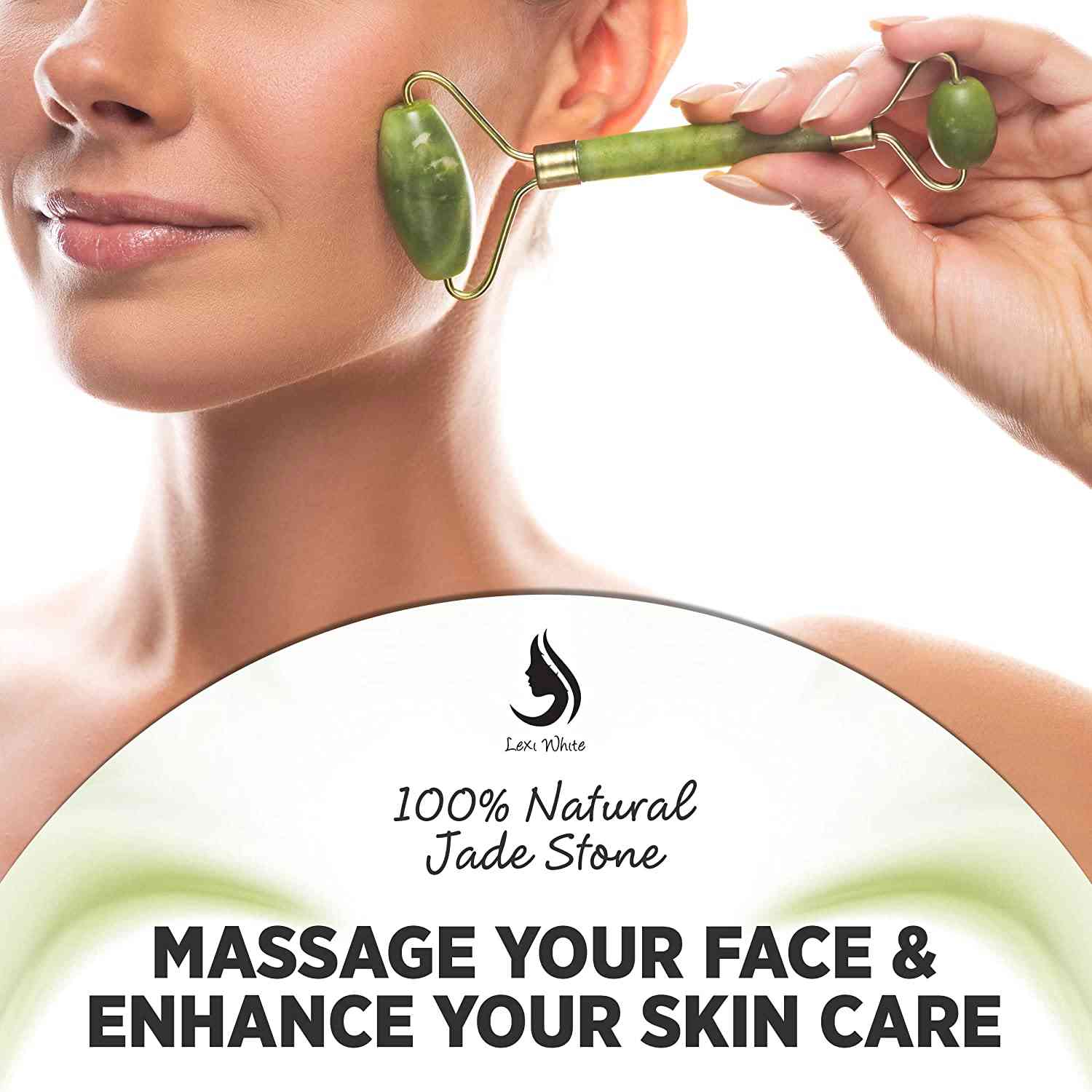 Jade Roller for Face Skin Care and Beauty Enhancement