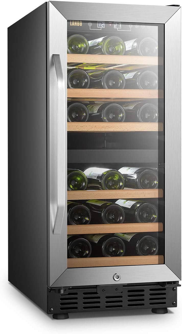Dual Zone Compressor Wine Refrigerator - Large Capacity & Energy Efficient
