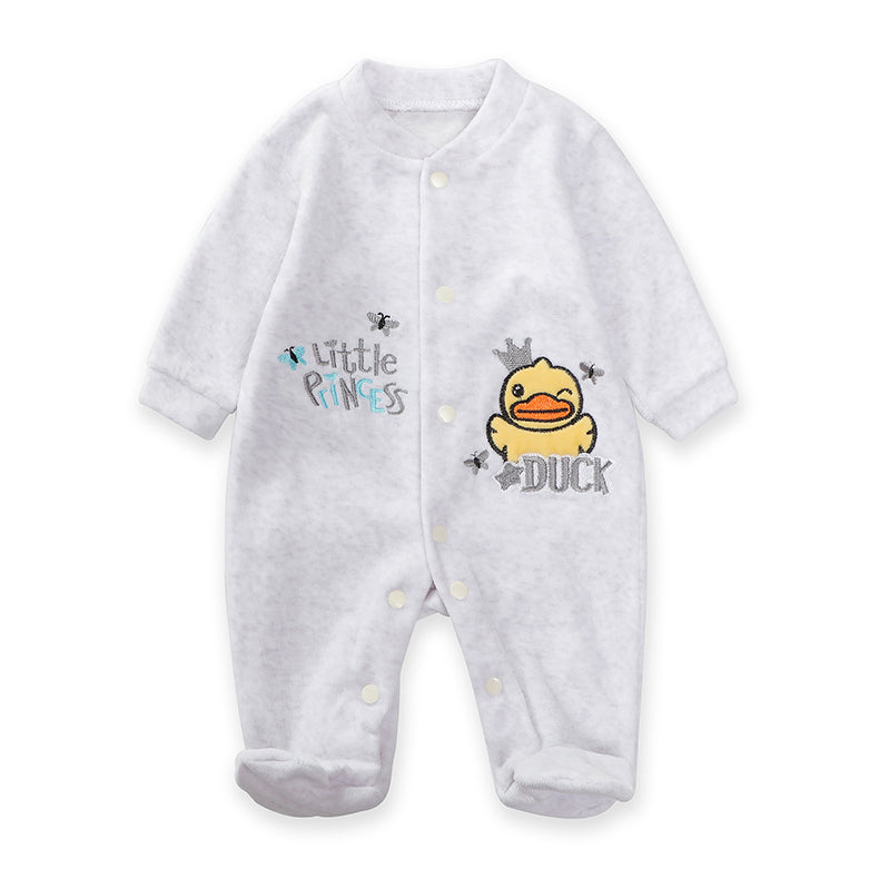 New Trending Baby Girls Rompers Clothing Pink Cartoon Baby Girls Clothes - One Pieces Pajamas Fleece Jumpsuit Costume