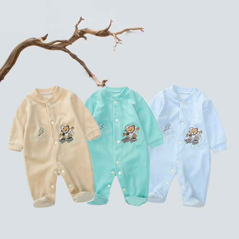 New Trending Baby Girls Rompers Clothing Pink Cartoon Baby Girls Clothes - One Pieces Pajamas Fleece Jumpsuit Costume