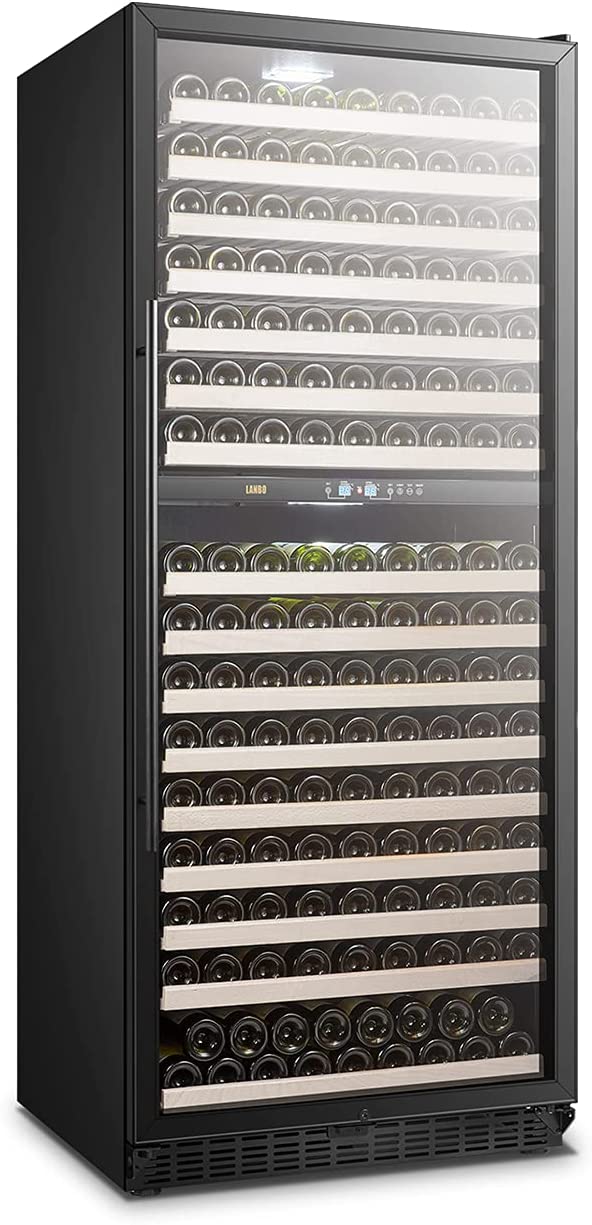 Dual Zone Compressor Wine Refrigerator - Large Capacity & Energy Efficient