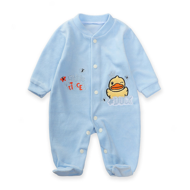 New Trending Baby Girls Rompers Clothing Pink Cartoon Baby Girls Clothes - One Pieces Pajamas Fleece Jumpsuit Costume