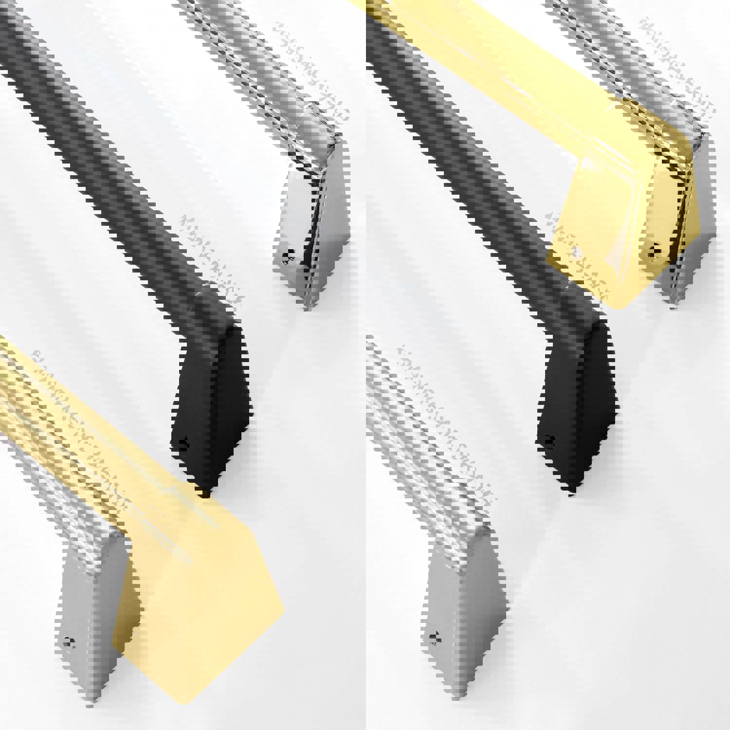 ZLINE 36 in. Autograph Edition French Door Refrigerator with Ice Maker in Stainless Steel & Gold Accents